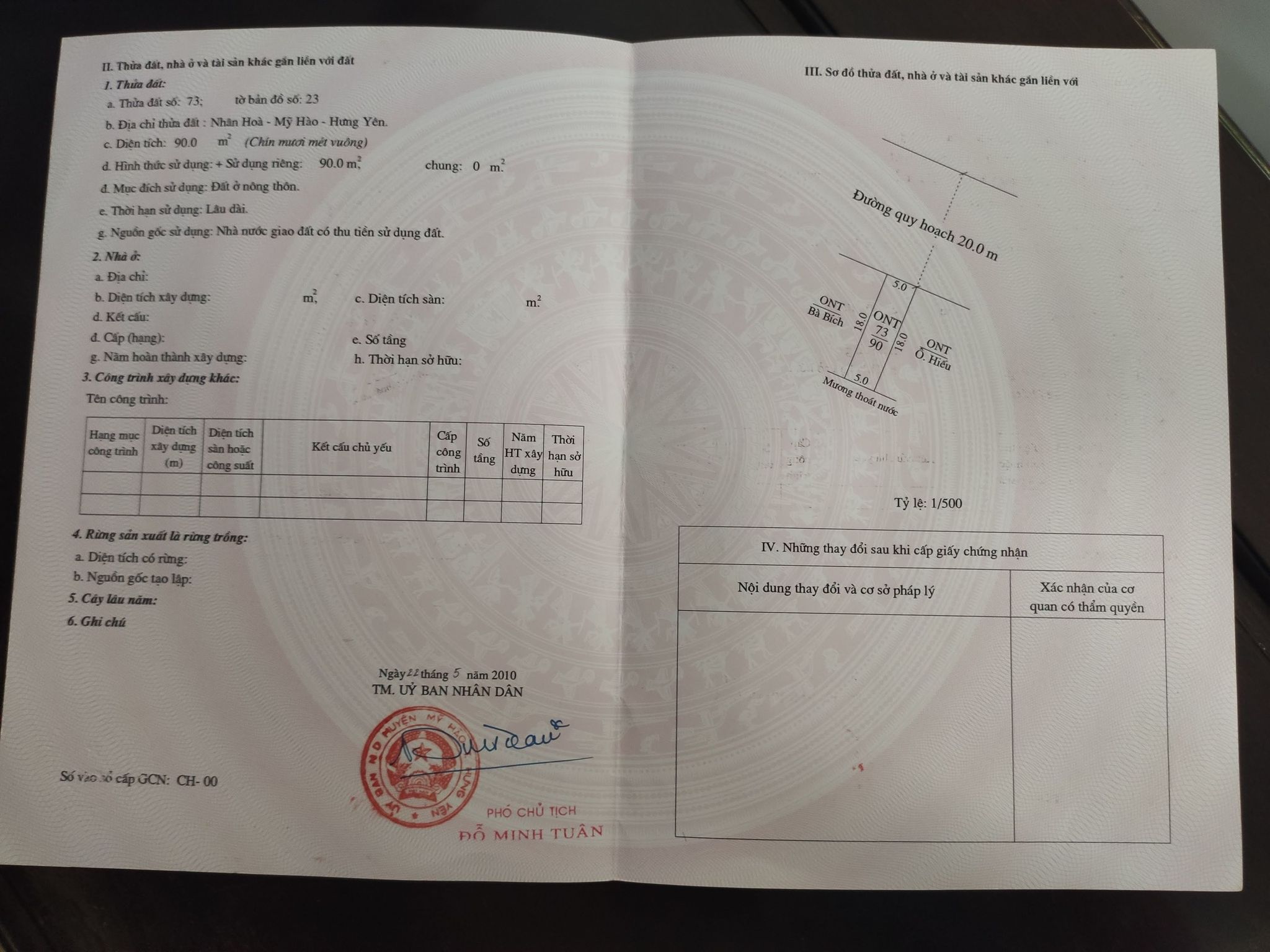 Chính chủ cần bán lô đất 90m2 đẹp tọa ngay cạnh Khu đô thị Lạc Hồng Phúc. Đối diện công ty DONGYANGE & P VIỆT NAM.